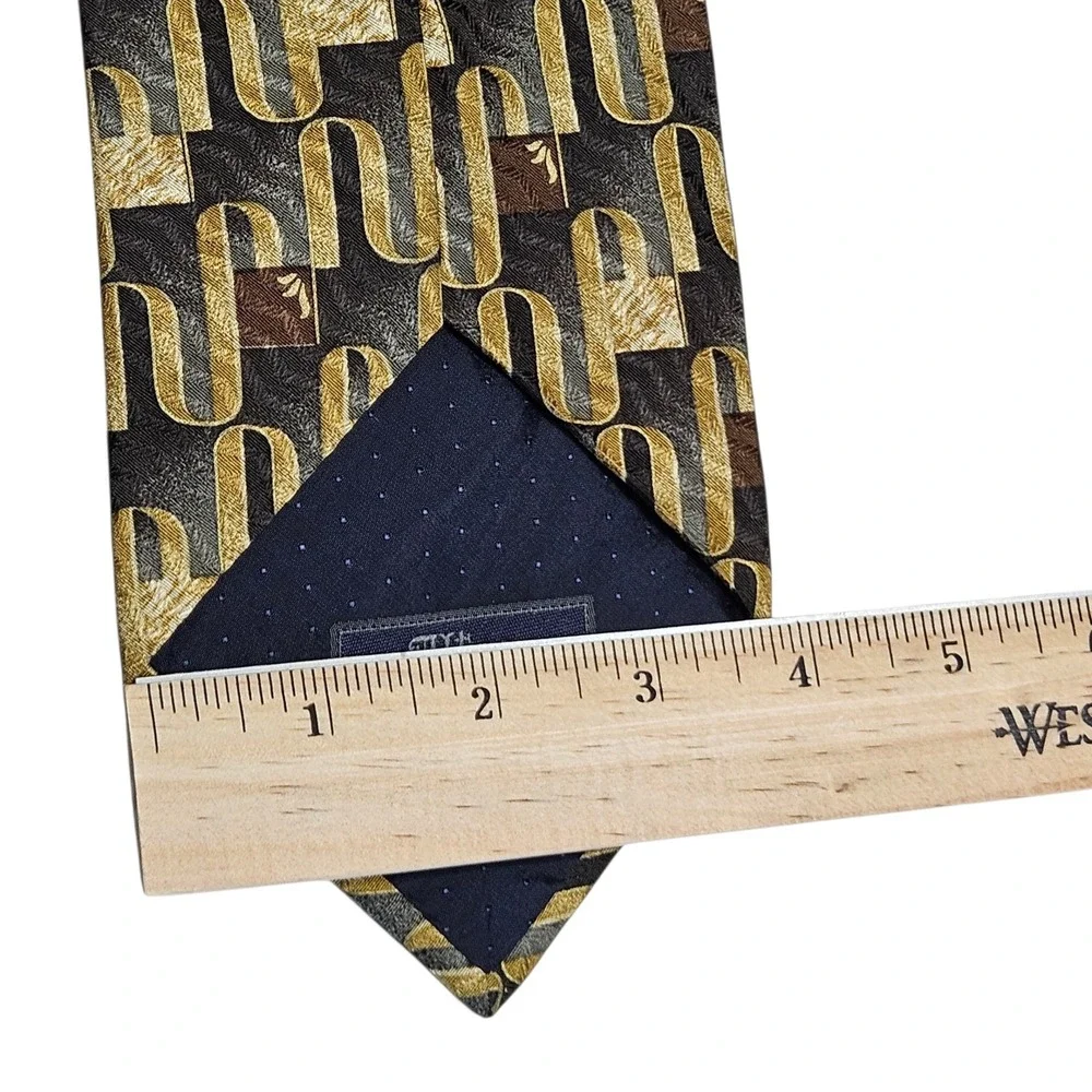 Altea Necktie Silk Geometric Patterned Dress Tie Made in‎ Italy